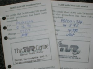 TVR Service History